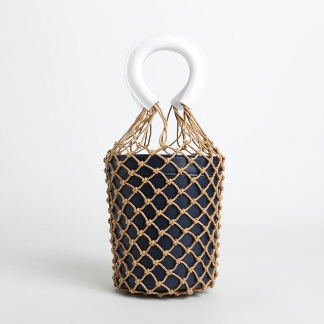 Hollow bao bao net bucket handbag